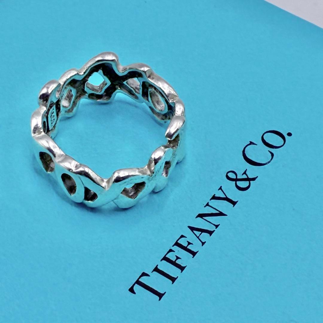 【美品】ティファニー　9号　ラブ&キス　リング　指輪　パロマピカソ　シルバー