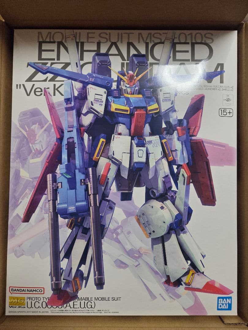 MG 強化型ダブルゼータガンダム Ver.Ka 強化型ZZガンダム ガンプラ