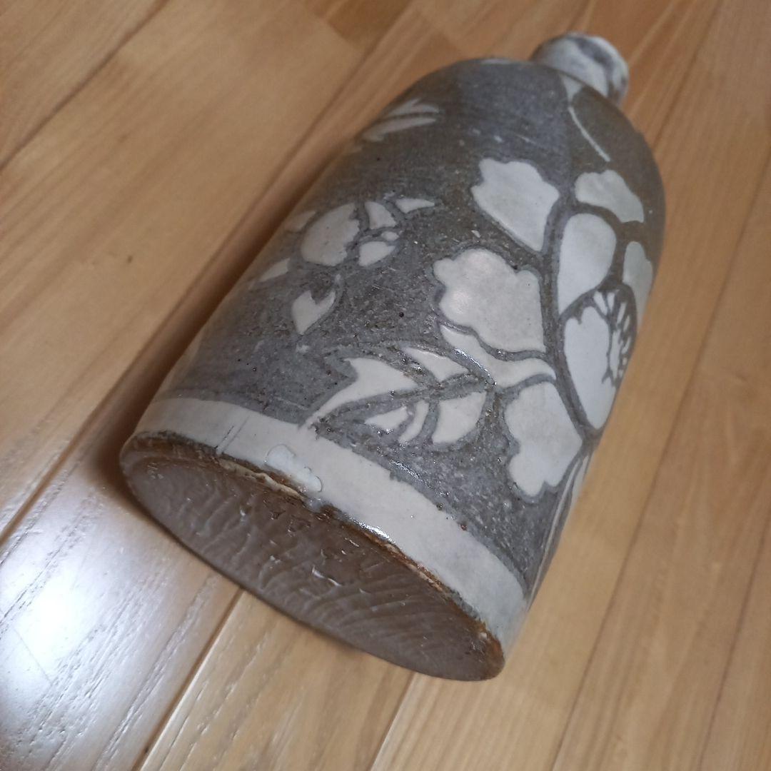 多治見焼　黄金孔雀天目釉花瓶　虎渓窯　若尾圭一　共箱付属➕萩焼系統？の花瓶付属