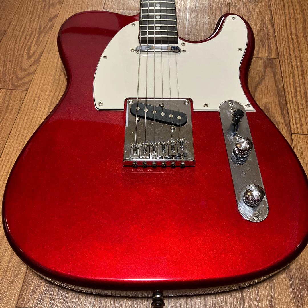 プレイテック Playtech テレキャスター タイプ エレキギター レッド 赤