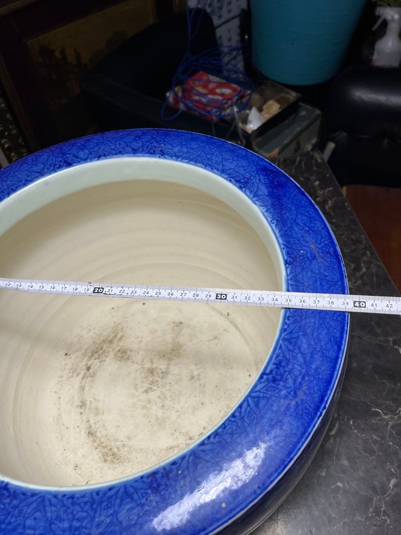 火鉢、陶器火鉢、山水画火鉢、手あぶり火鉢、囲炉裏、炉端、金魚鉢、メダカ鉢、睡蓮鉢