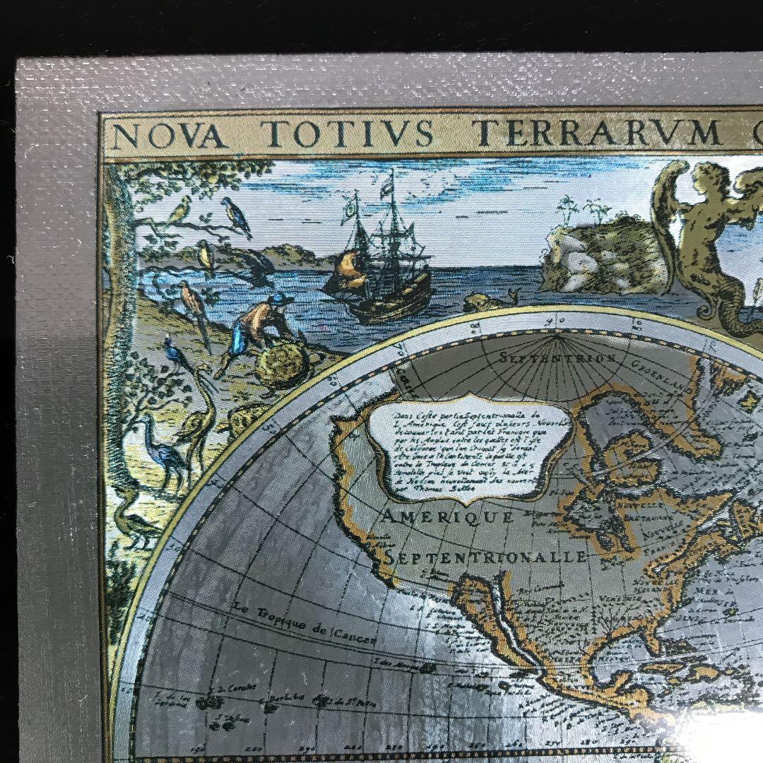 両半球世界地図　17世紀アンティーク地図