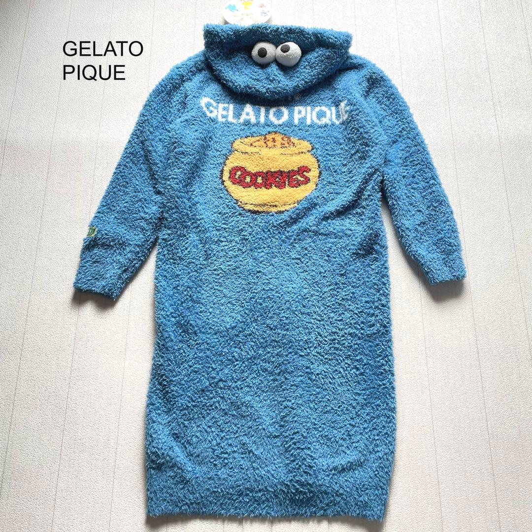 新品タグ付♡gelato pique クッキーモンスターワンピース　F