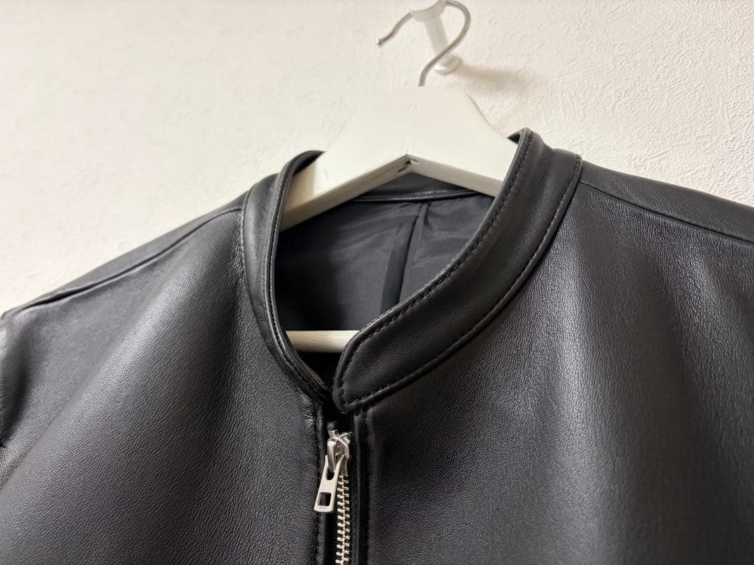 417EDIFICE レザーシングルライダース　Lサイズ