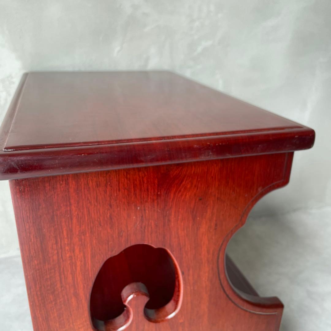 カリモク 唐木家具 和風 電話台 抽斗 引き出し付き サイドボード　小型チェスト