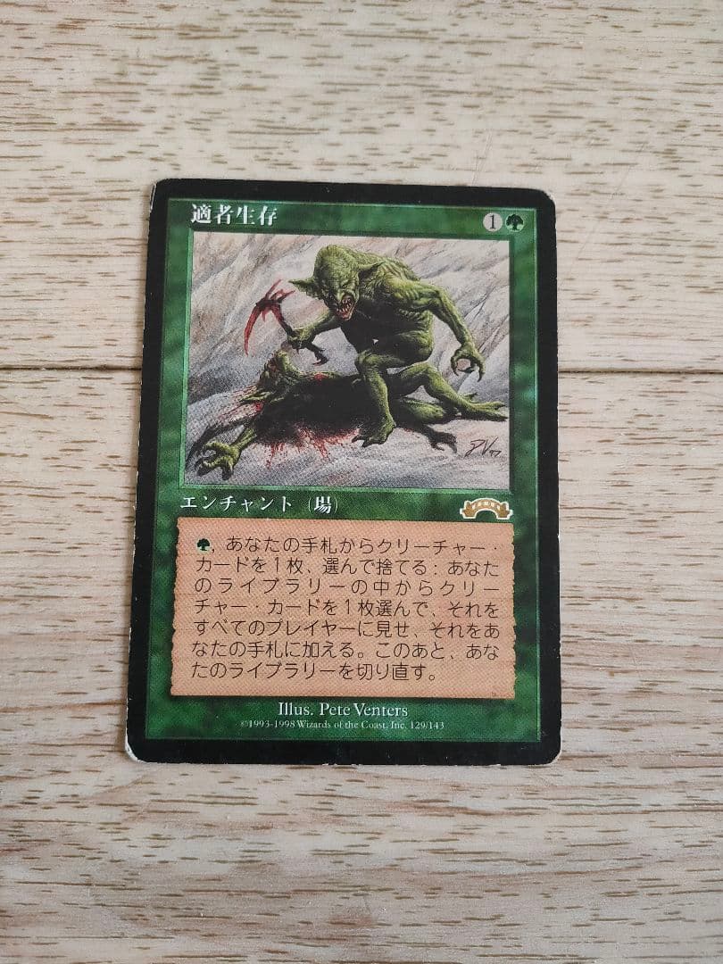 ◆適者生存 日本語1枚