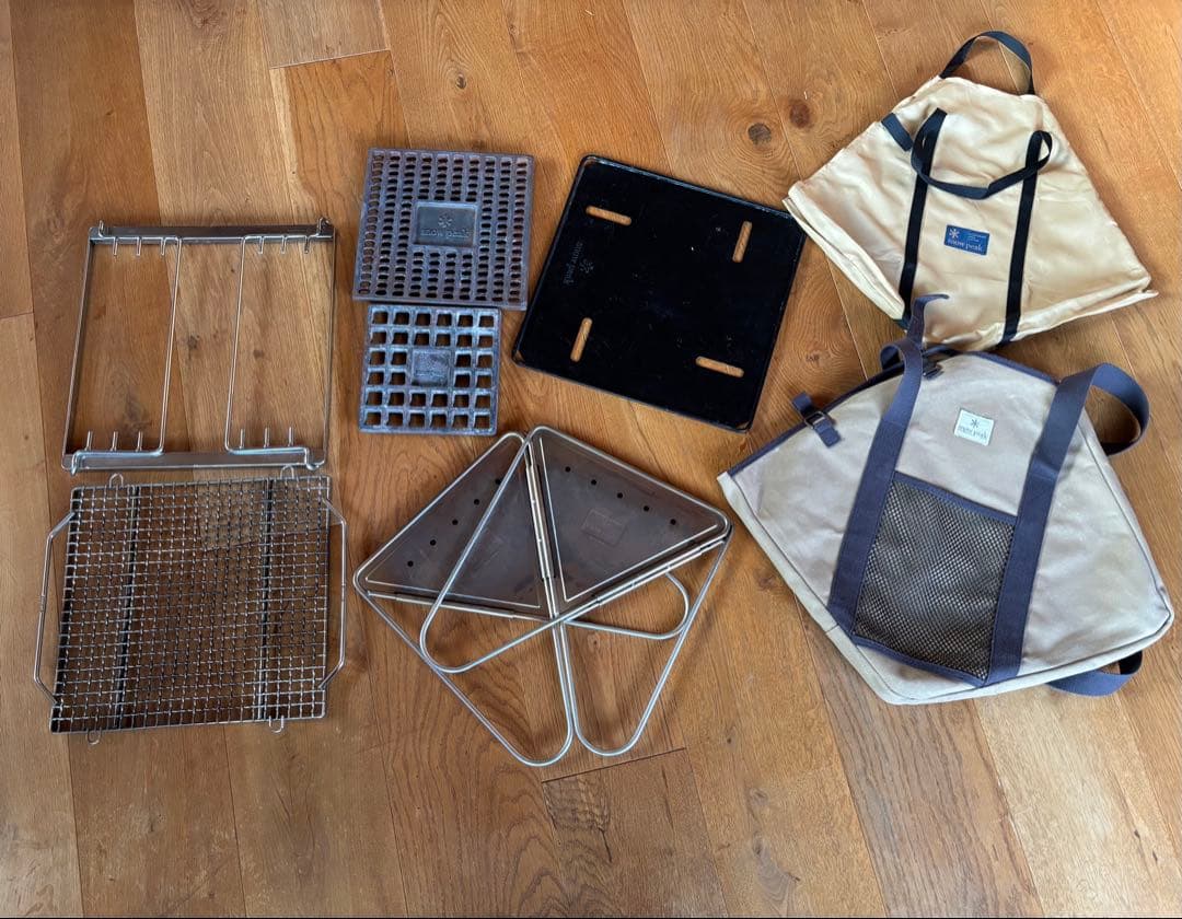 peak焚き火台Mスターターセット＋炭床S＋キャンバス袋