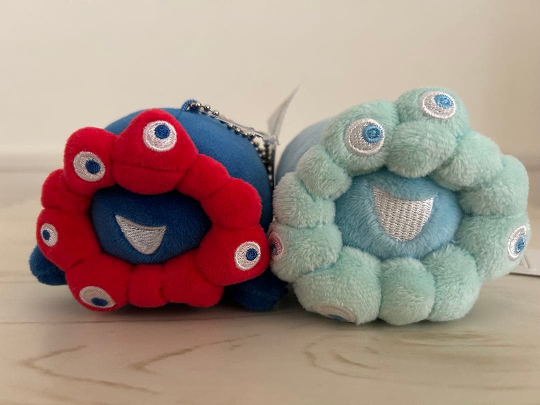 ミャクミャクロールお手玉マスコット　ブルー&桜