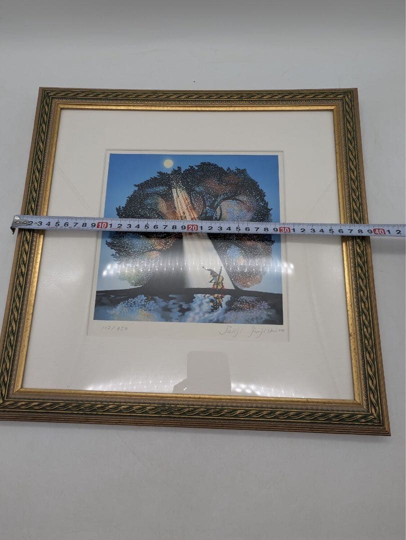 真作 藤城清治 作 四季のメルヘン 秋 月光の響 全世界限定950点