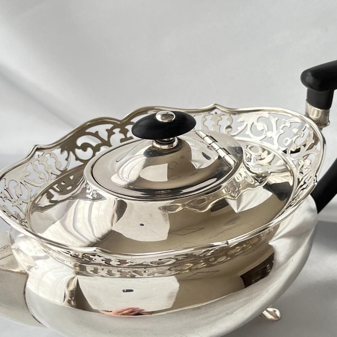 【Watson & Gillott】透かしのティーサービス 5点　トレー