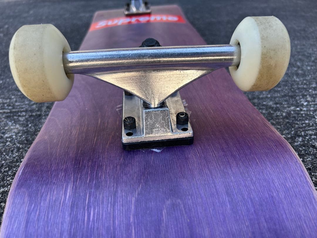 チ*侍様 Supreme ステッカー紫 コンプリートスケートボード 8.0