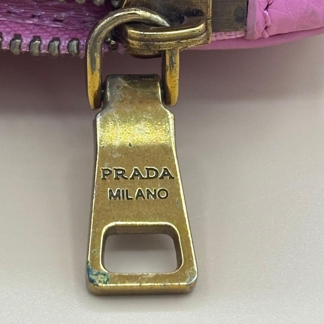 PRADA プラダ レザー ハンド ショルダー バッグ ピンク