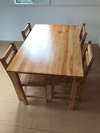 【引取り限定】☆ダイニングテーブル＆チェア4脚セット PND-5