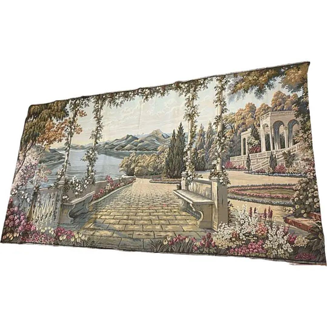 【贅沢敷物】新品　100年前　ゴブラン織り　絨毯　140×340 カーペット