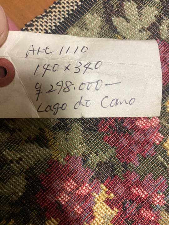 【贅沢敷物】新品　100年前　ゴブラン織り　絨毯　140×340 カーペット