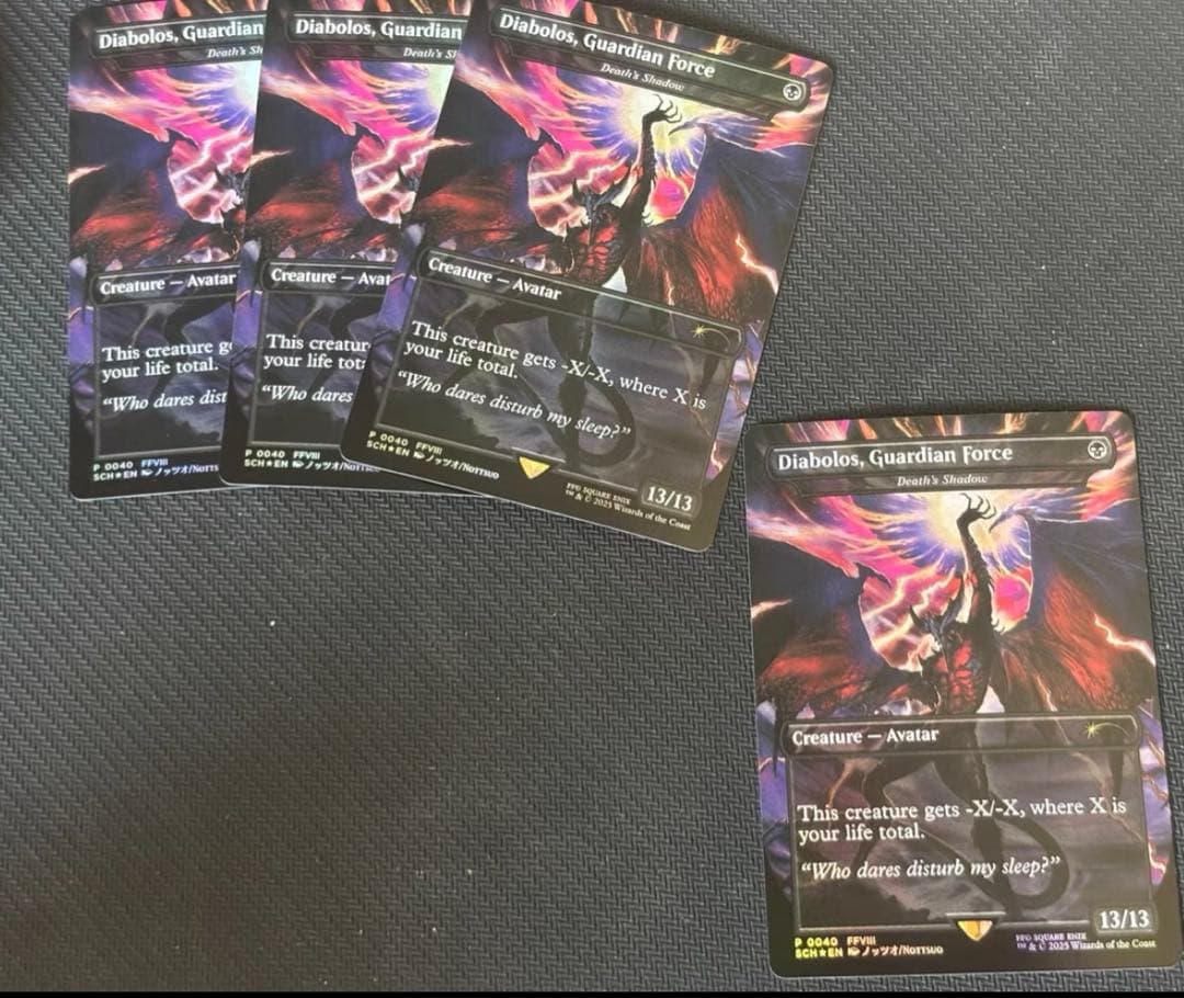 MTG 死の影　英語　プロモ　FOIL 四枚セット　ディアボロス