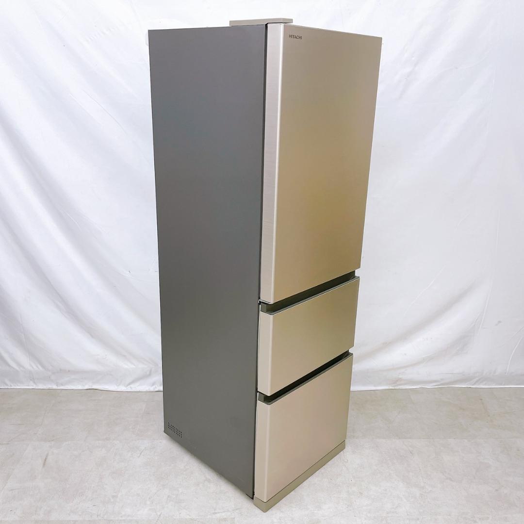 21年製 HITACHI 冷凍冷蔵庫 315L 左開き R-V32RVL