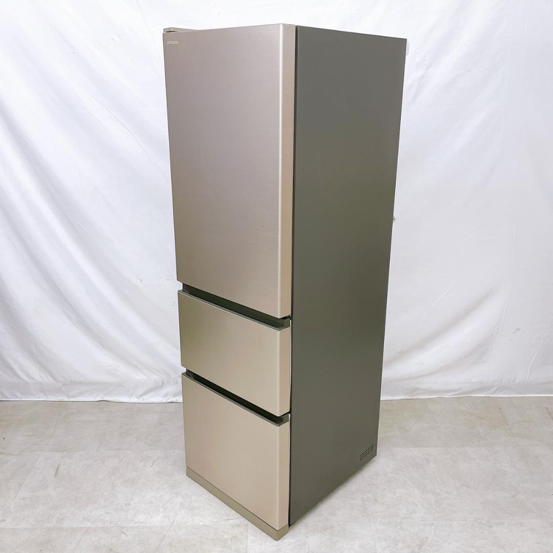 21年製 HITACHI 冷凍冷蔵庫 315L 左開き R-V32RVL