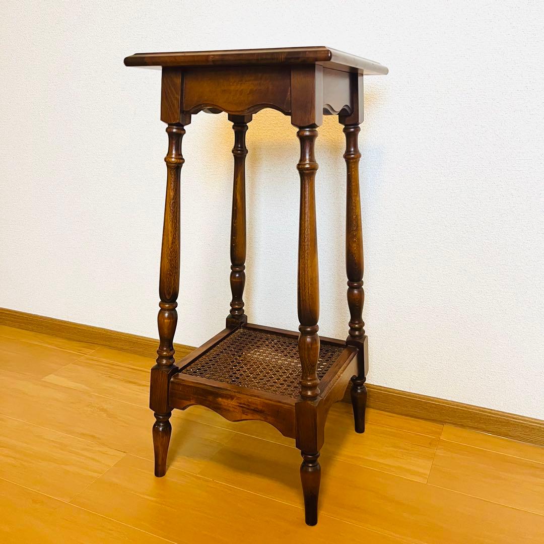 最終価格/カリモク AC1030NK コロニアルシリーズ 花台・サイドテーブル