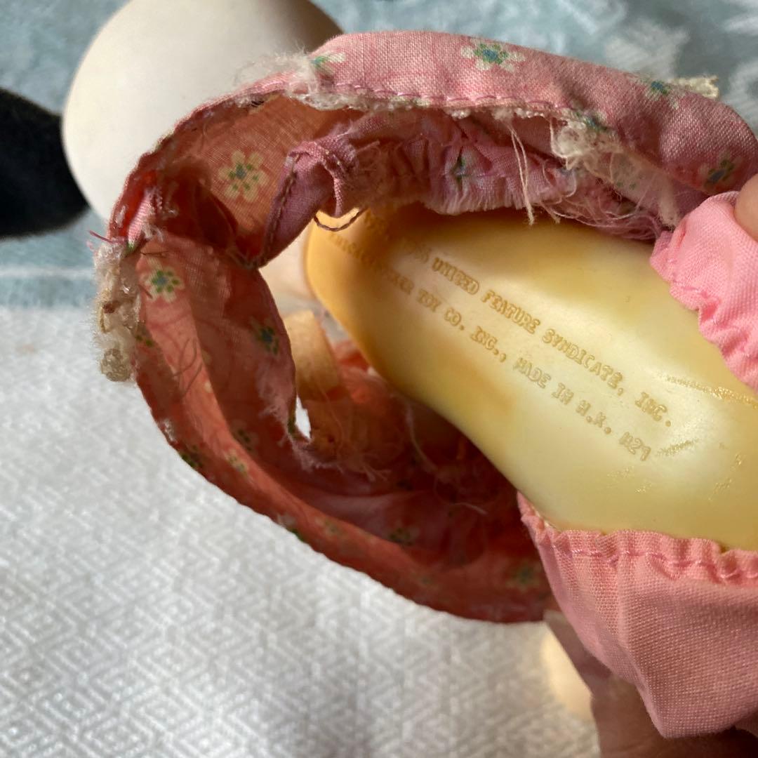 1958's スヌーピー ベル　ドール ピンクの花柄ドレス