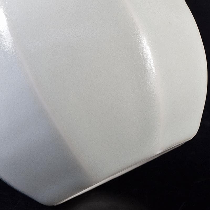 京焼　竹中浩作　白磁　面取瓶　共箱　C　R8758