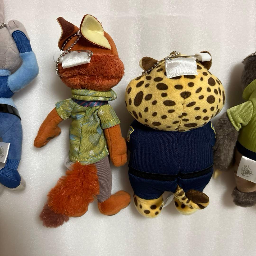 ズートピア　ぬいぐるみ　ニック　ジュディ　フィニック　クロウハウザー　フラッシュ