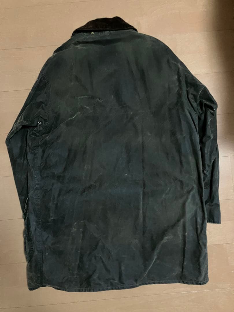 ケ*ン様 Barbour borderボーダー　40 L セージ　グリーン　リプ