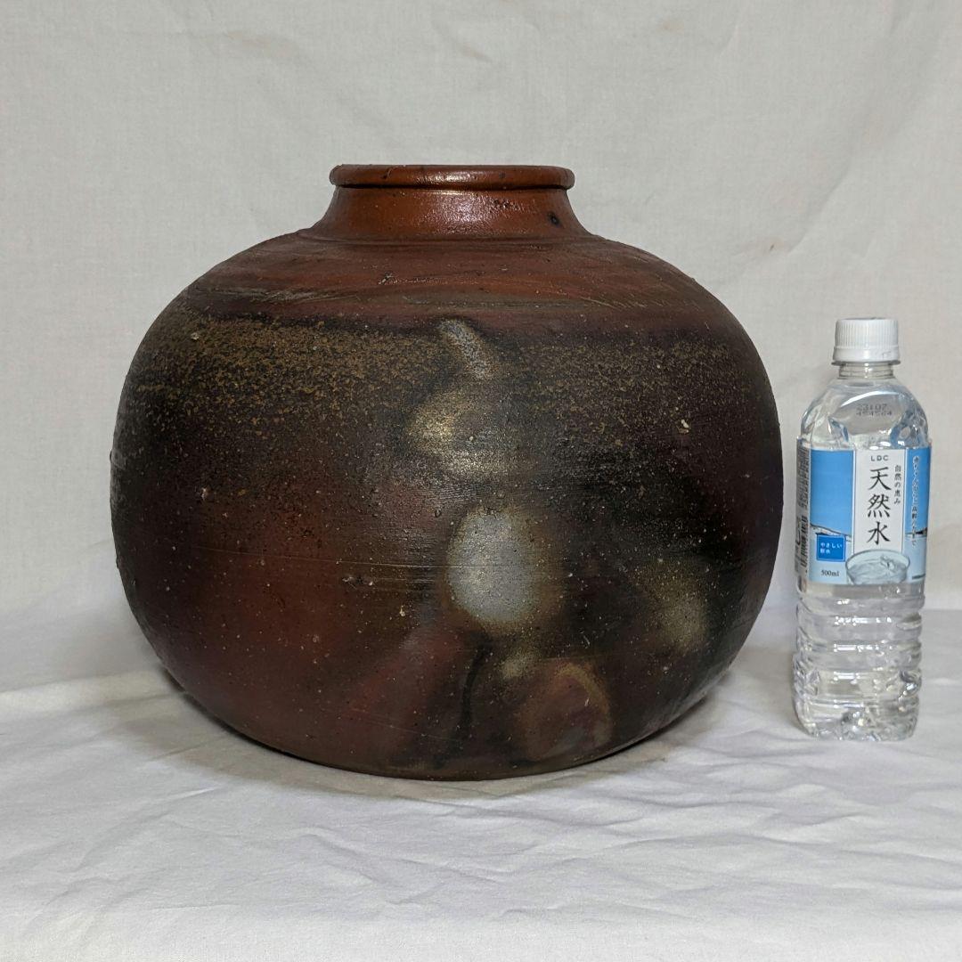 伝統工芸士 西川政美 備前焼 壷 壺花瓶 花器 フラワーベース つぼ 花入 置物