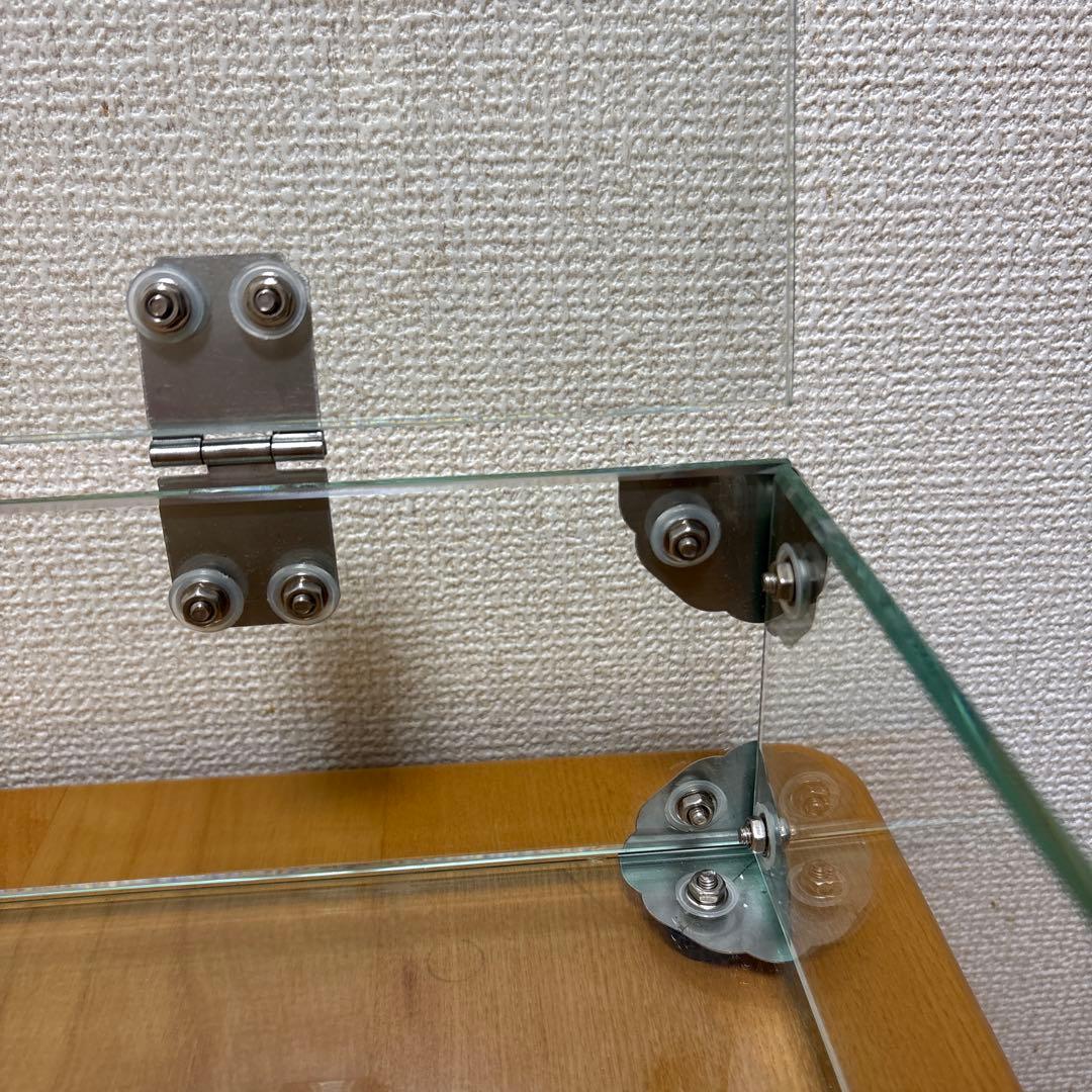 アンティーク風ガラスケース2段！雑貨などのディスプレイに！【C.D】