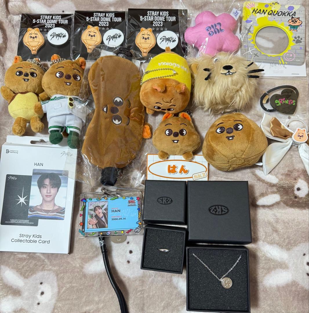 Straykids ハン 韓国日本トレカ ぬいぐるみ缶バッチまとめ売り