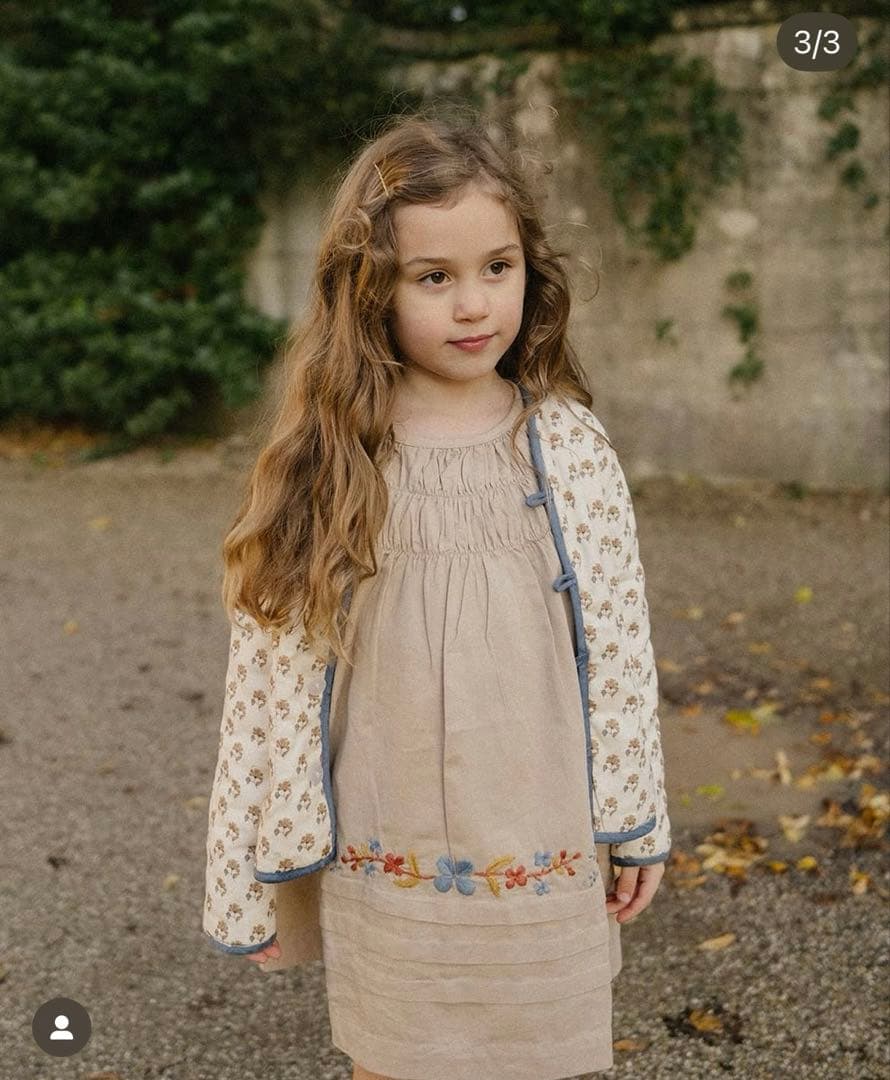 lali kids リバーシブル 刺繍 ジャケット