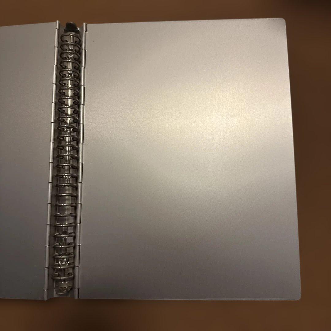 無印良品　廃盤品　アルミ　バインダー　b5 26穴