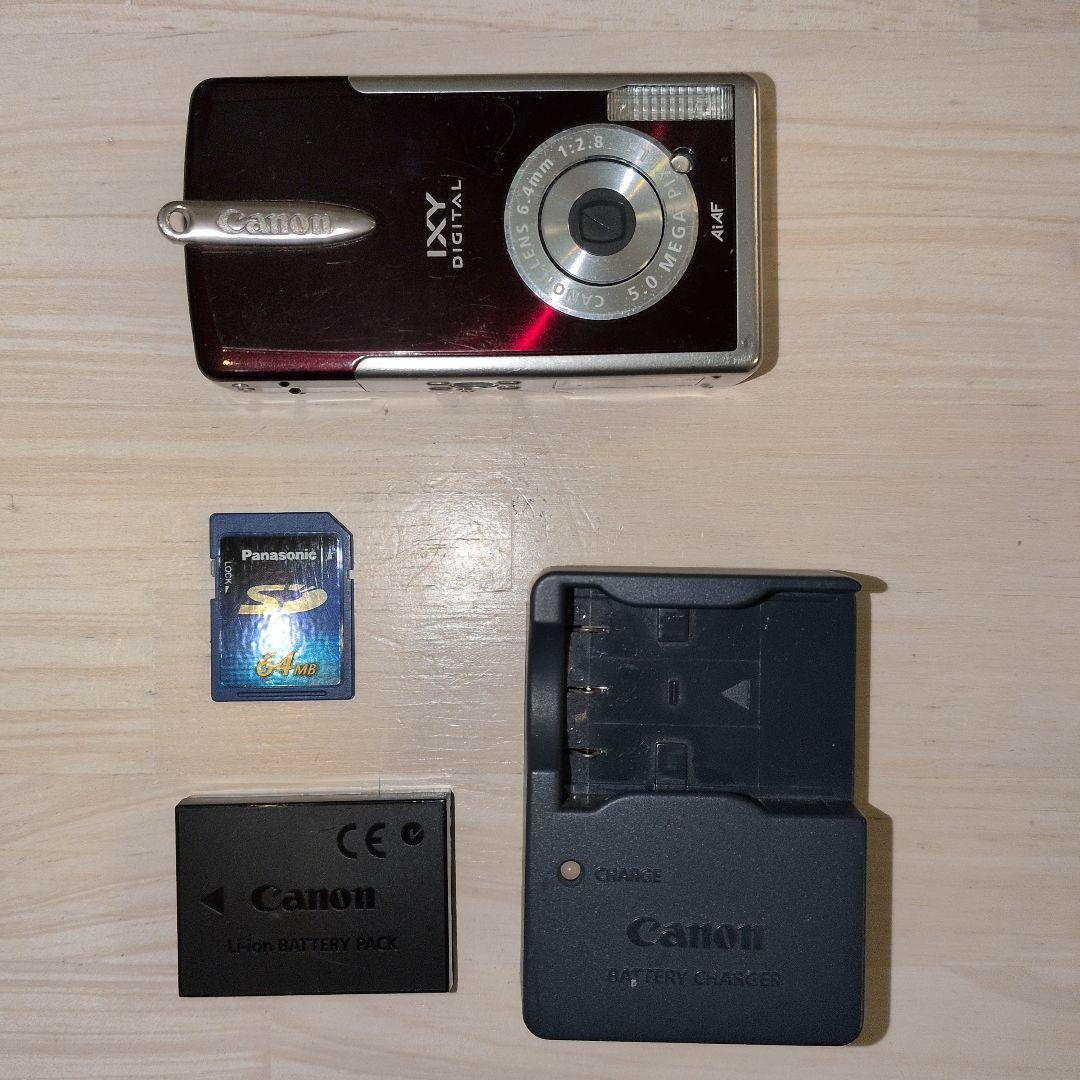 【動作良好・マニュアル完備】Canon IXY DIGITAL 600 ボルドー