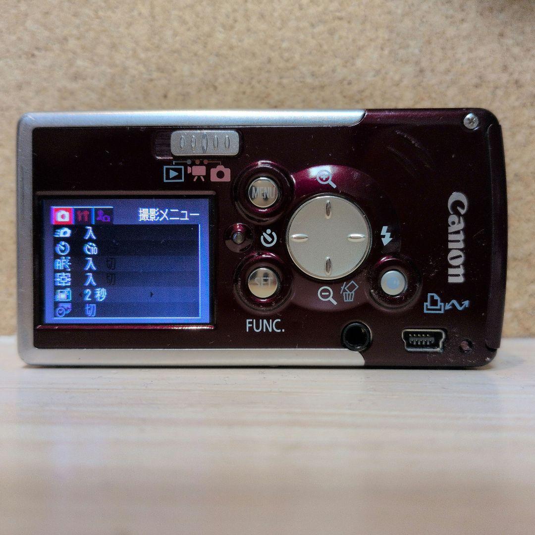 【動作良好・マニュアル完備】Canon IXY DIGITAL 600 ボルドー