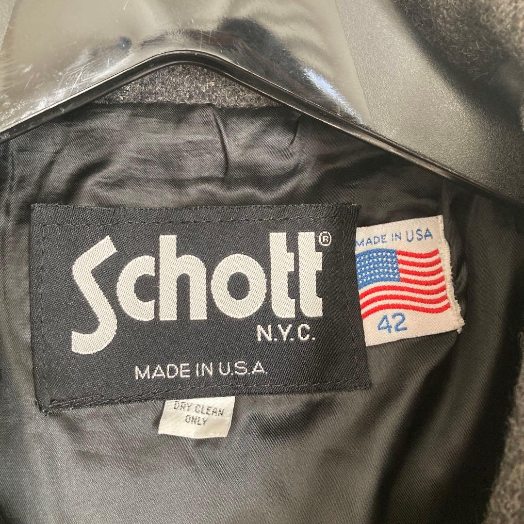 schott wool riders jacket 42 USA製