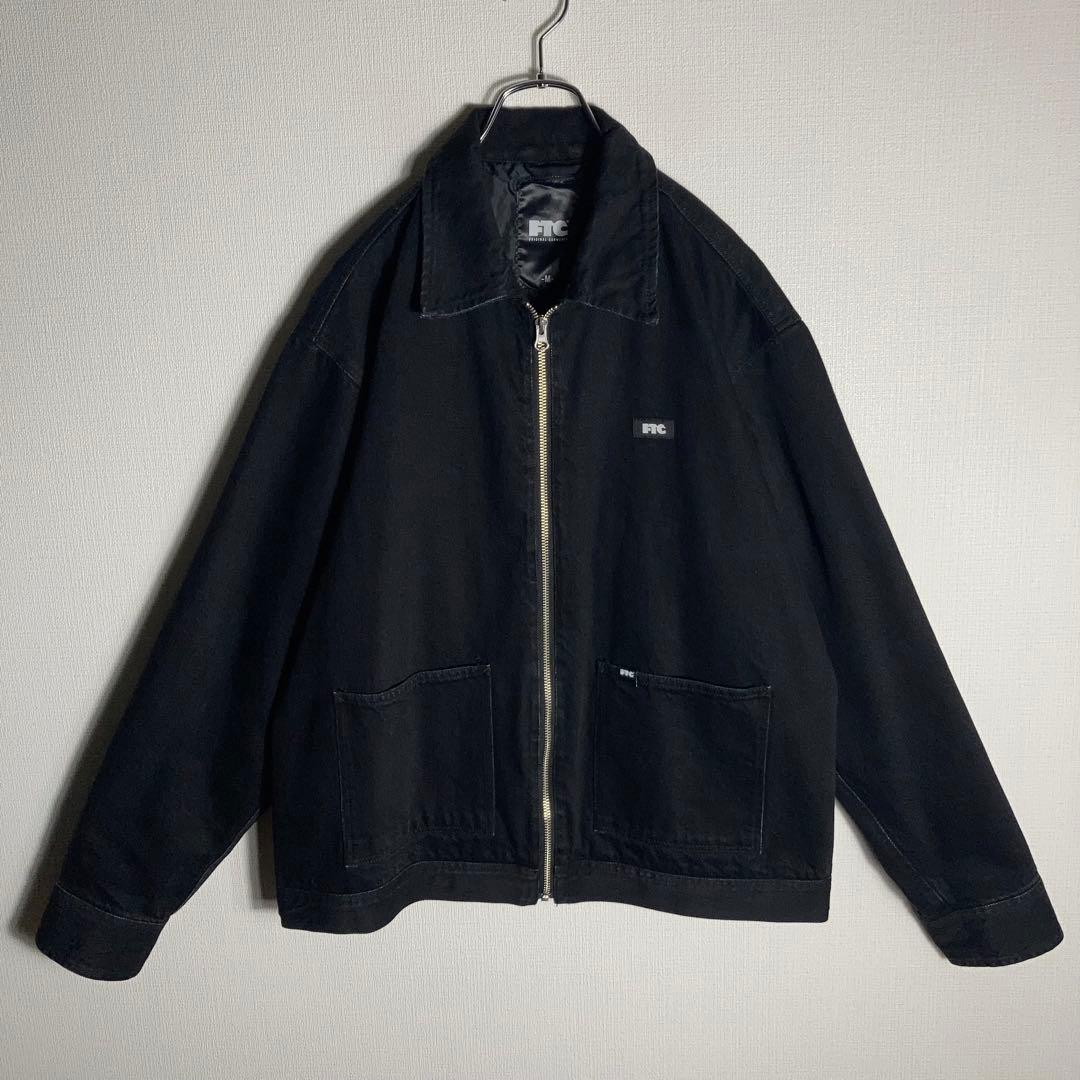 FTC‼︎ ジップブルゾン ジャケット ワンポイントロゴ 黒 M.