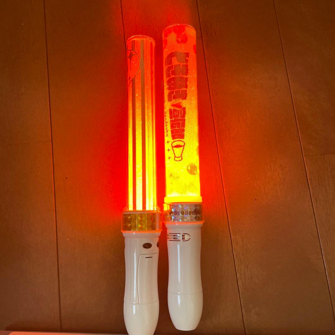 ペンライト 2本セット オレンジ 光