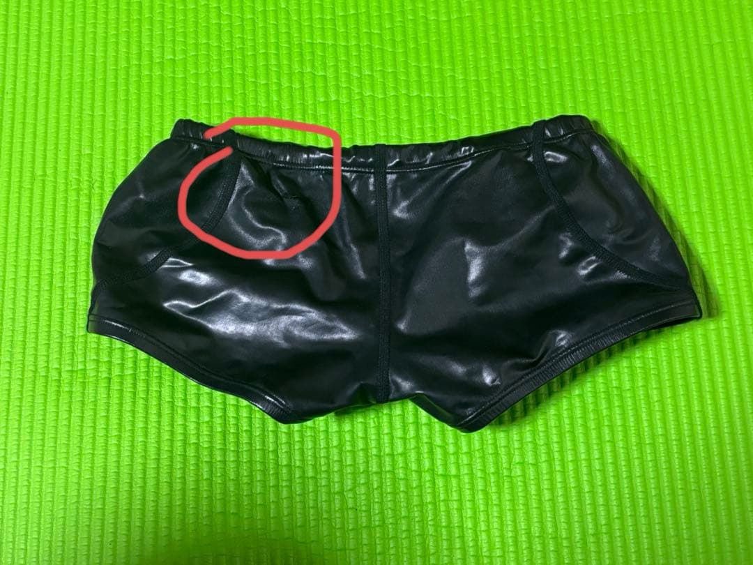 ジャンク品 Mizuno ポロパン ボックスタイプ 競泳水着 黒色