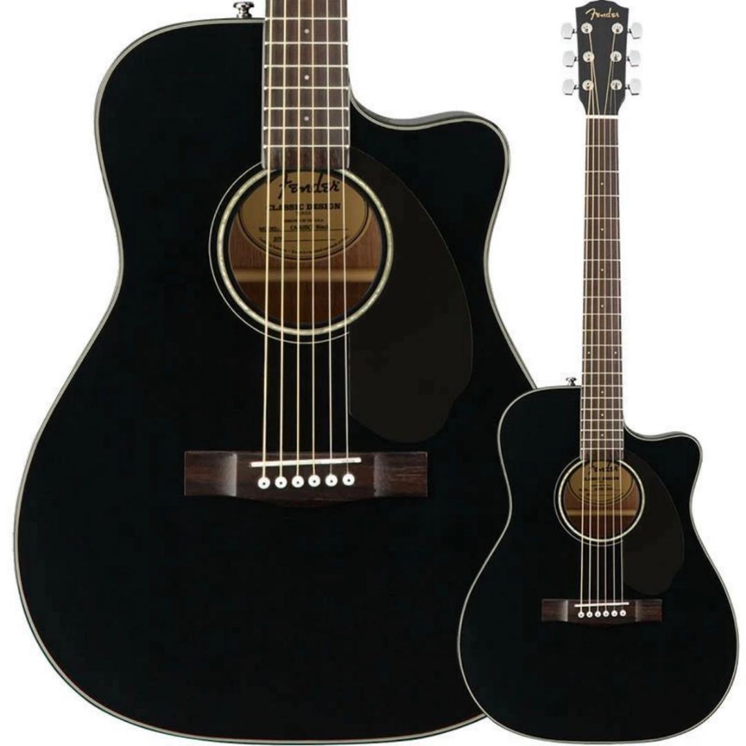【未使用】Fender エレアコギター CC-60SCE ブラック フェンダー
