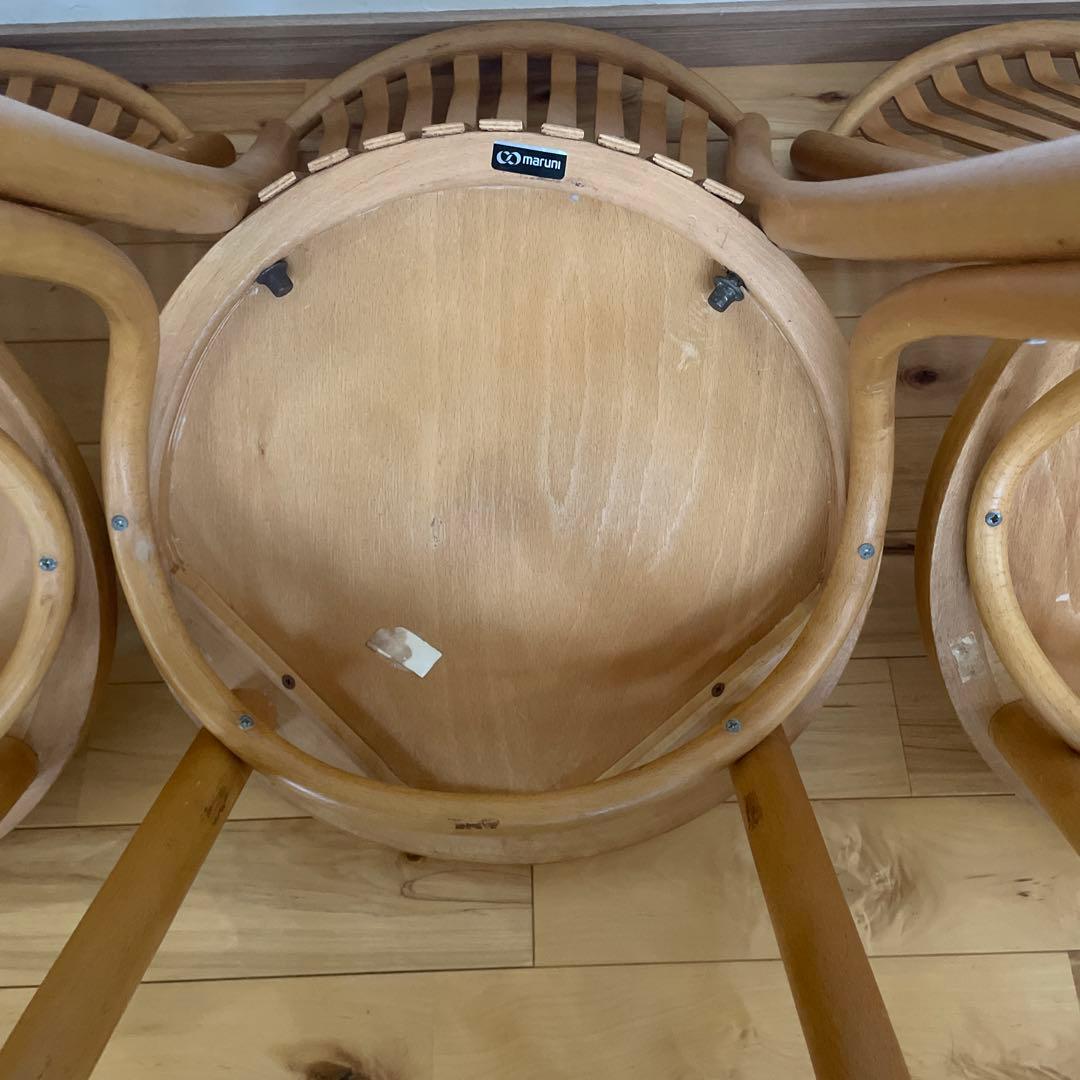 マルニ木工　maruni トーネットチェア ベントウッドチェア 曲木 3脚セット