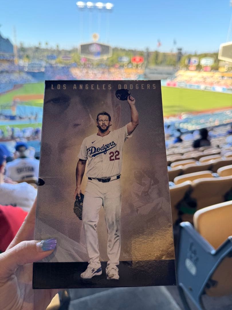 ドジャース・カーショー　3000奪三振ボブルヘッド　トレカ付き　来場者配布品