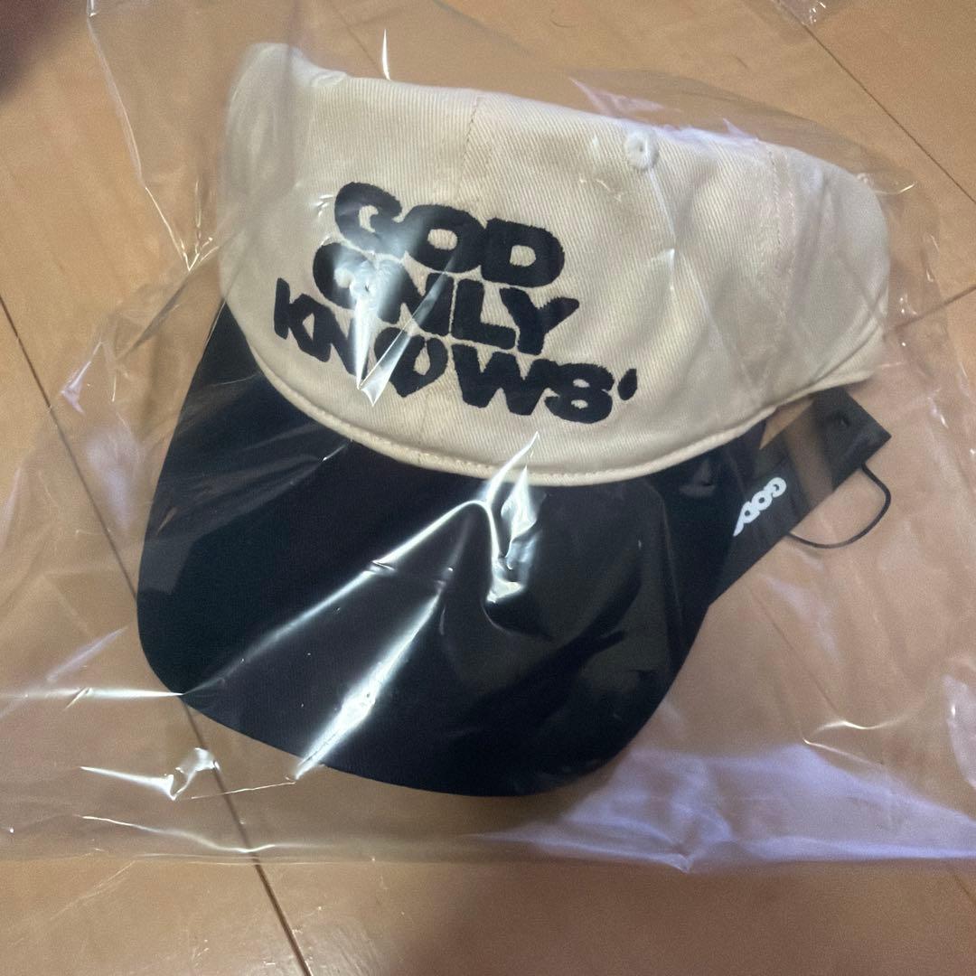 god only knows LOGO 2TONE CAP キャップ　ネイビー