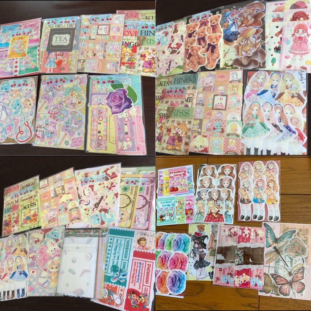 海外文具特大まとめ売り1●新品●コラージュ素材大量★大容量セット