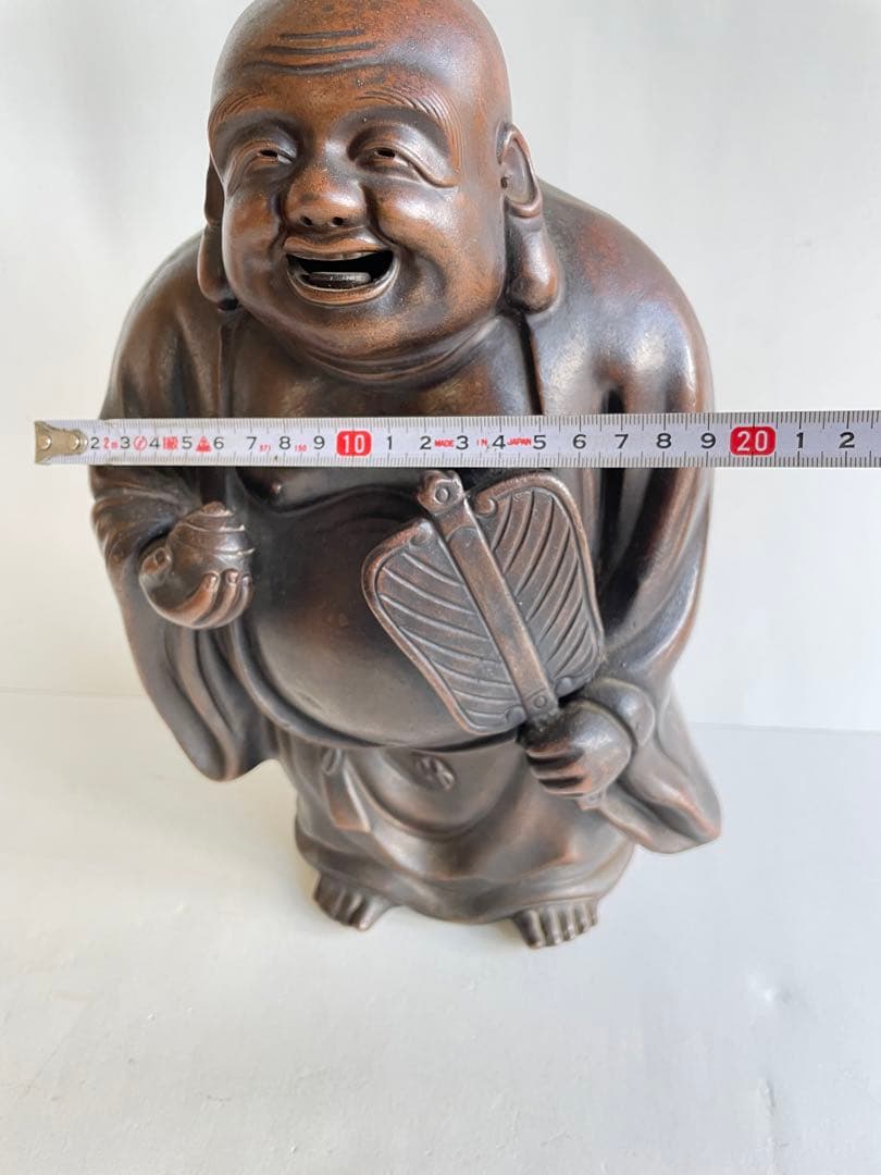 古備前　備前焼　布袋　縁起物　　置物　飾り物　焼物