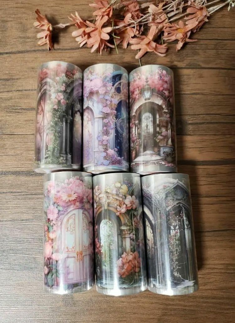 【nene様】「フローラルプリンセス光のフラワーウィンドウPETテープ6種」…他