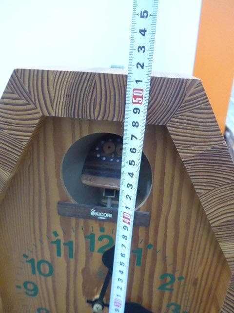 美品！長野の時計工房／キコリ・デザイン研究所の六角森のフクロウ時計／4万円