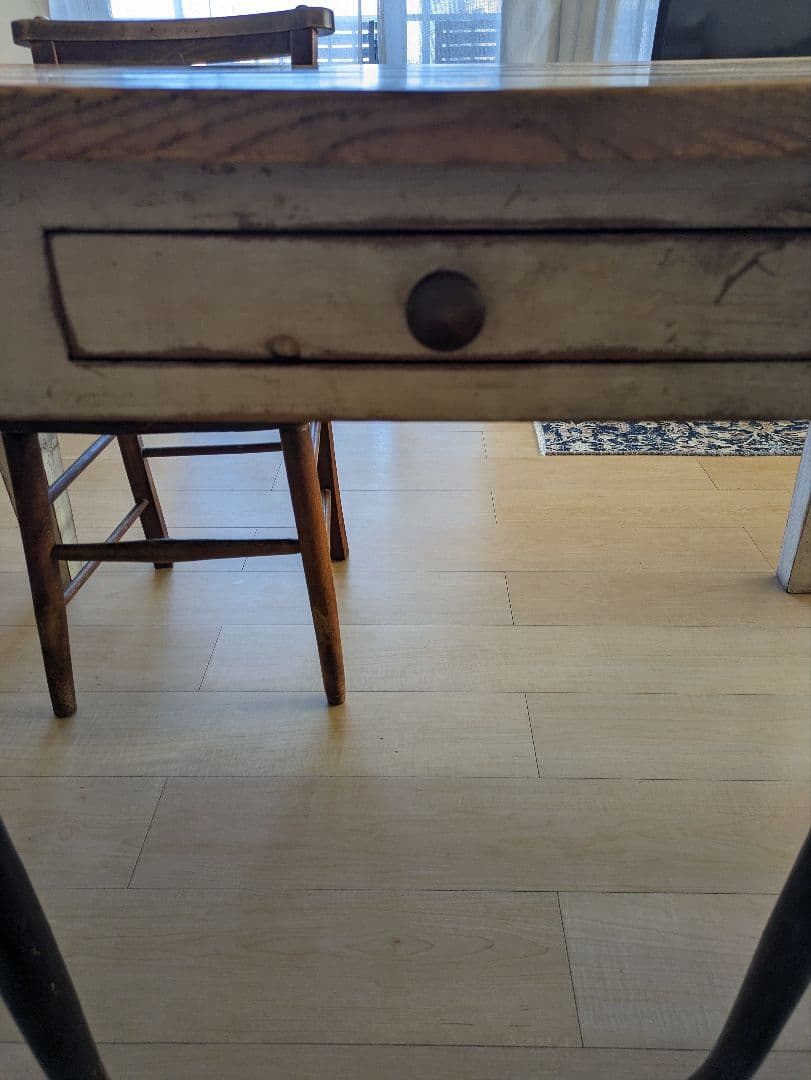 週末値下げ　ダイニングテーブル　古家具　 アンティーク家具　ビンテージ家具