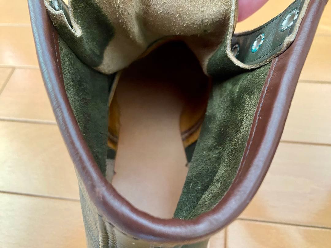 90s レッドウイングredwing 8180 緑 四角犬タグ US8 1/2