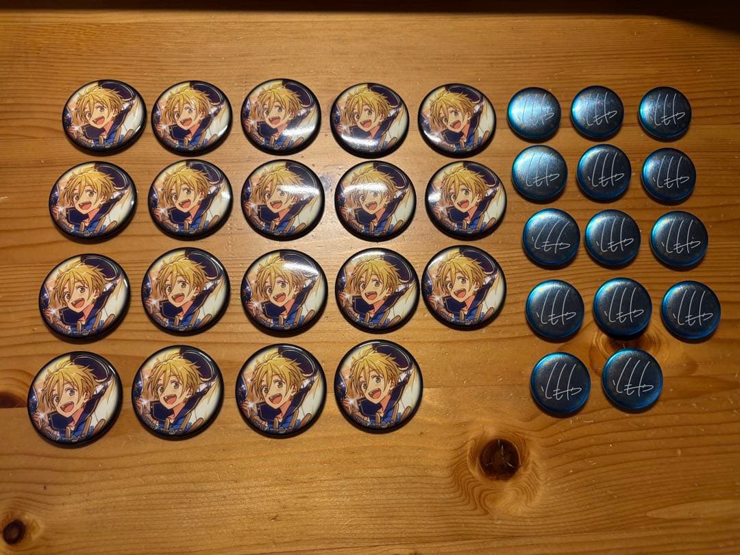 【ファン感謝祭3rd、33点セット】あんスタ 真白友也 缶バッジ2種セット