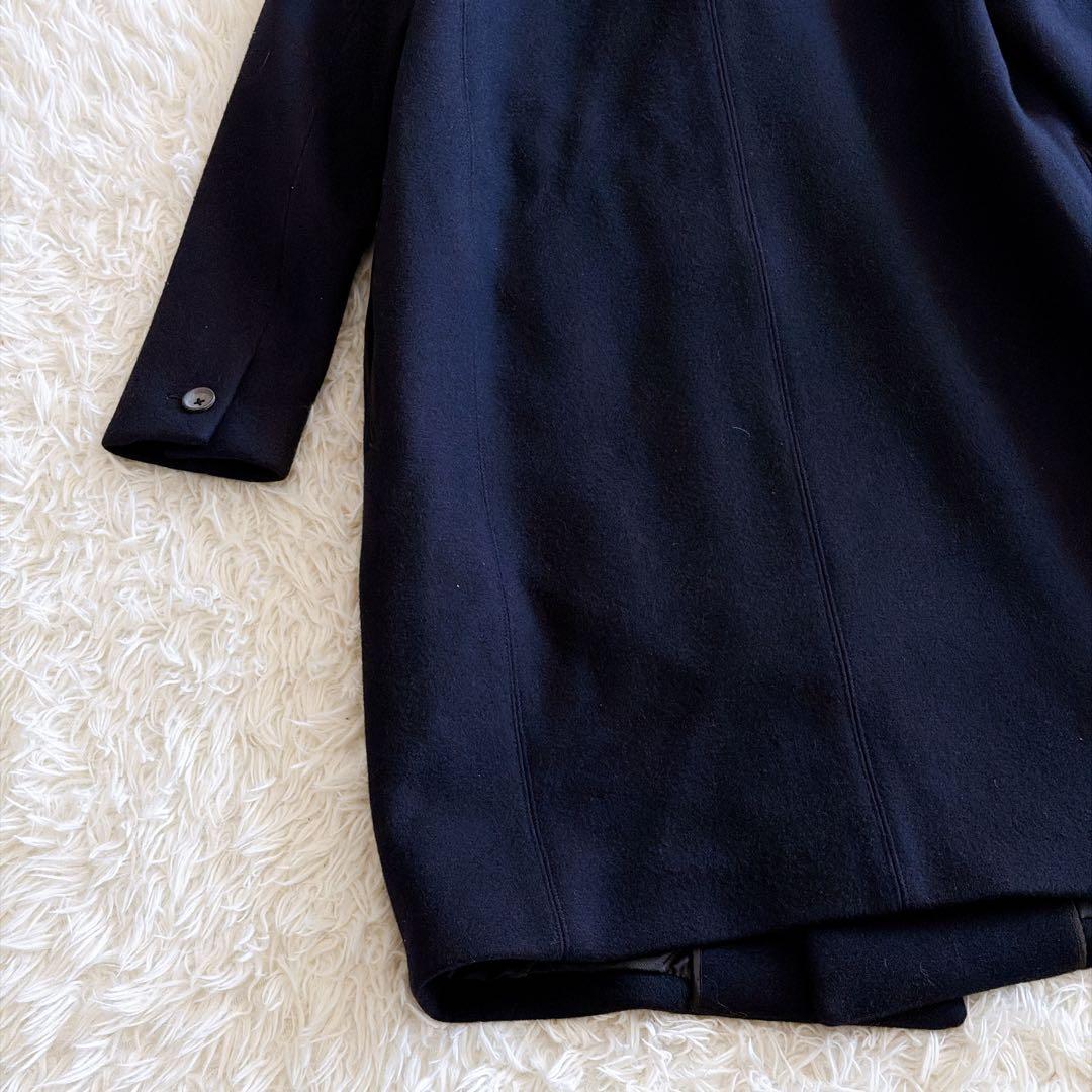 THE RERACS チェスターコート ロング ブラック 黒 38サイズ ウール